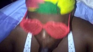 bbw gives sloppy head leading to massive cum facial explosion