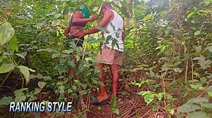 herbalist found love while searching for herbs in amateurs setting with beautiful wet details