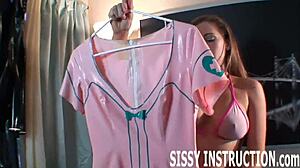 dressing you up like a hot sissy slut is so much fun for bisexual femdom play