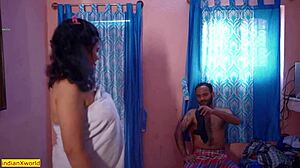 Horny Indian village bhabhi gets doggystyle anal fucking and cumshot outdoors.