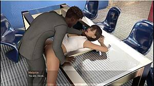 So, part five of the interview features desk top ass stretching