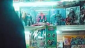 I'm at the toy store trying out new vibrators for my webcam show