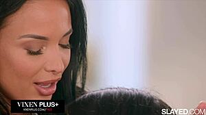 Vixenplus anissa licks and toys violet's hairy pussy in lesbian teacher student rimjob