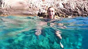 Hey, check this underwater sex with a hot milf riding that monster cock deep... she's loving every wet thrust! 💦👙