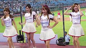 Watch these sexy baseball cheerleaders dance with perfect bodies!