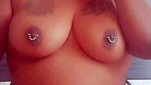 Blackvelvet Ebony BBW Rides Anal in POV with Big Tits