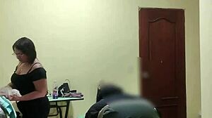 i lick and fuck chubby blonde maid in doggystyle with assfucking and blowjob outdoors