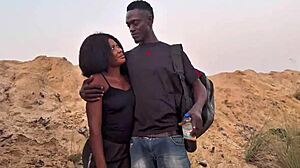 Groaning Loudly On Bastards Dick With Pussy On Deserted Beach!