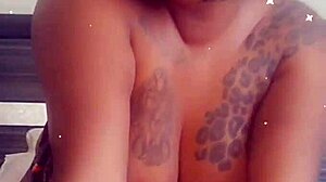 Blackvelvet Ebony BBW Rides Anal in POV with Big Tits