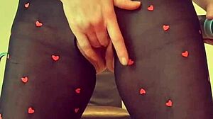 Why does tiny british milf lilithalgol tease with bodystocking heels insertion and standing orgasm