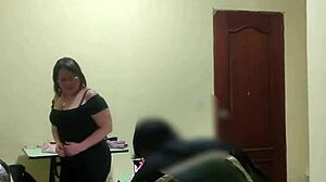 i lick and fuck chubby blonde maid in doggystyle with assfucking and blowjob outdoors