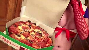 Thai Ladyboy in Cosplay as Delivery Boy Gets Bareback Anal Assfucking with Blowjob and Doggystyle