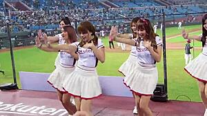 Watch these sexy baseball cheerleaders dance with perfect bodies!