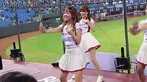 Watch these sexy baseball cheerleaders dance with perfect bodies!