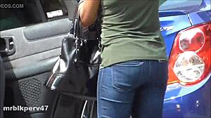 nut busting candids show mature ebony assfucking on hidden cam with black cock spying in candid voyeur action