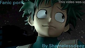 toga shares a kiss with deku in this cute moment