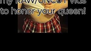 Worship Your Queen with Petite Ass and Big Tits Natural Boobs  