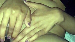 Big dildo penetrates tight pussy deeply for Latina girl.