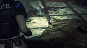 Busty Super Cop Claire Redfield Battles Massive Monsters With Her Huge Tits