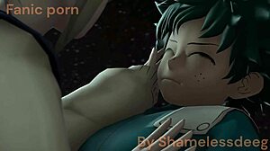 toga shares a kiss with deku in this cute moment