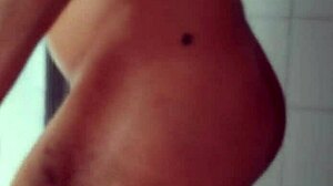 feeling so turned on watching this big dick male shaving his penis in the bathroom, it's amateur sexy monster cock action  