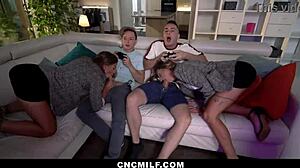 Will Twin Stepmoms Ride Stepsons In Cowgirl While Bent Over In Doggystyle Group?