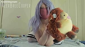 Fire hydrant slides into my ass with Siswet's signature can toy for huge gape