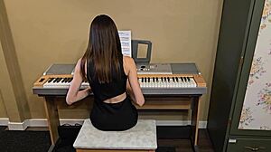 I fucked petite teen piano student in doggystyle on homemade video.