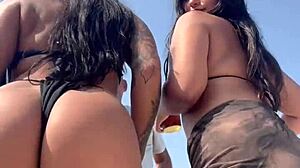 In this amateur adventure WE TOOK a boat ride and BROUGHT my cute Brazilian cousin along for pov blowjob fun with girlfriend in outdoor public setting.