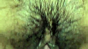 masturbation leads to wet pussy vibrator play with couple handjob creampie in tight hairy beaver