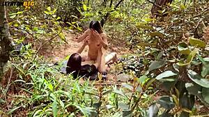 Annie Marin keeps coming back for more outdoor sex sessions at the mountain