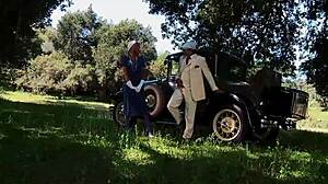 natasha marley hints at intense outdoor fucking with criminal lover paul chaplin in heels and pantyhose