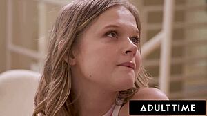 Intense Face Fucking and Squirting for Innocent Teen Coco Lovelock with Stepbro in Rough Reality Sex