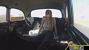 Teen Babe Natural Tits Perfect in Car Blowjob Sex