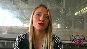 ashley craves fulfilling her twisted french fantasy with lingerie and bold moves