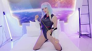 lucy journeys to moon of pleasure in big tits blowjob cosplay