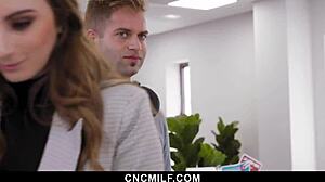 Freeuse office glimpse with everyone fucking while working