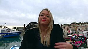 ashley craves fulfilling her twisted french fantasy with lingerie and bold moves