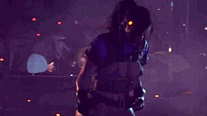 Busty Super Cop Claire Redfield Battles Massive Monsters With Her Huge Tits