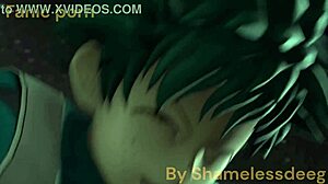 toga shares a kiss with deku in this cute moment