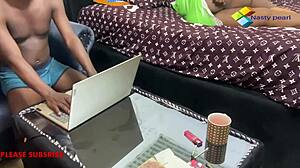 Sweet hubby I won't let you work till you fuck me hard please subscribe