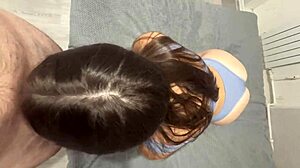 Stepsister jumps on that fat cock and starts sucking wildly after parents leave! Her big ass bends over for doggystyle pounding.