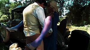 natasha marley hints at intense outdoor fucking with criminal lover paul chaplin in heels and pantyhose