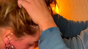 closeup wet sloppy facefuck delivers intense blowjob with gagging and choking domination.