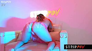 hey, this freaky girl twerks strips and humps making you nut fast