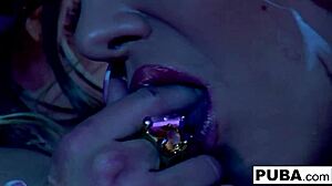 busty nikka follows shyla stylezs orders in sensual lesbian encounter with big tits and oral play