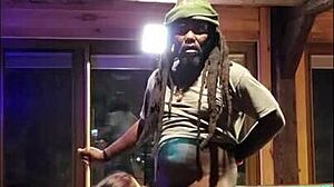 White Slut Wife Sucking and Riding Big Black Cock Interracially