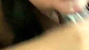 Asian Slut Gives Sloppy Thorough Blowjob To Huge Black Cock