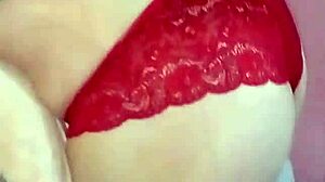 Why is this Latina secretly recording with her dildo toy?