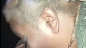 Bold beauty girlfriend cheats with boyfriend's friend by sucking ebony cock in car blowjob.